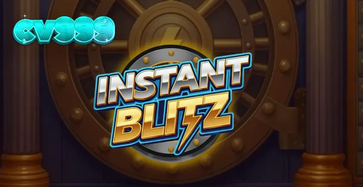 Instant Blitz স্লট গেমের নিওন এবং ভল্ট থিমযুক্ত ইন্টারফেস
